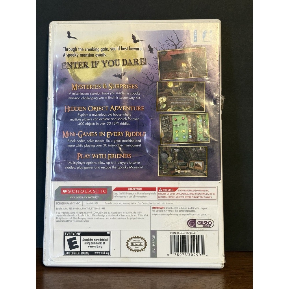 I Spy Spooky Mansion (Wii, 2010) CIB Tested - Picture 3 of 4